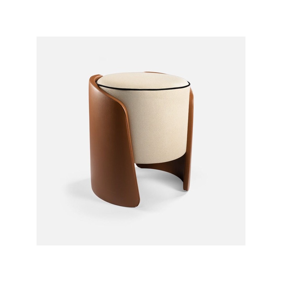 Modern Upholstered Pouf Stool