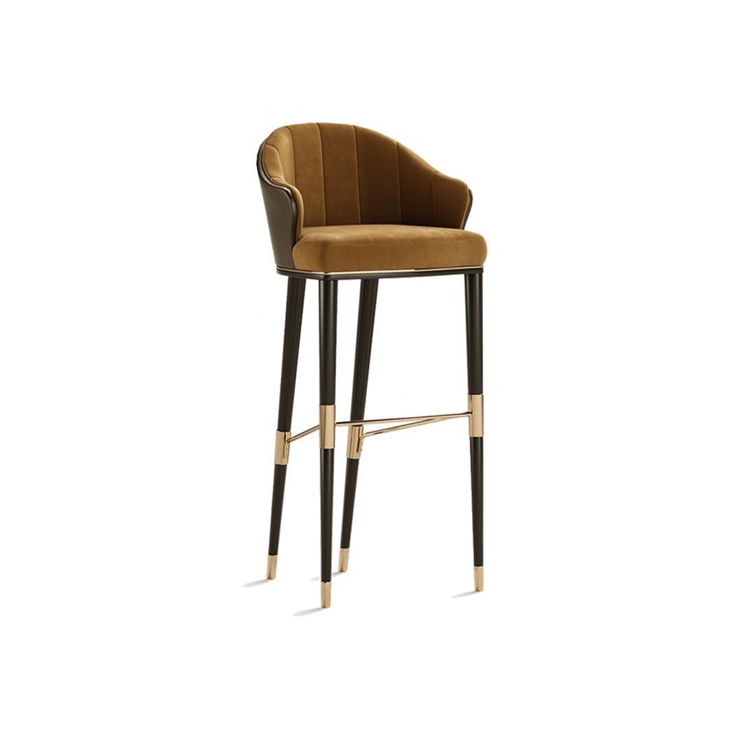 Luxury Velvet Upholstered Bar Chair