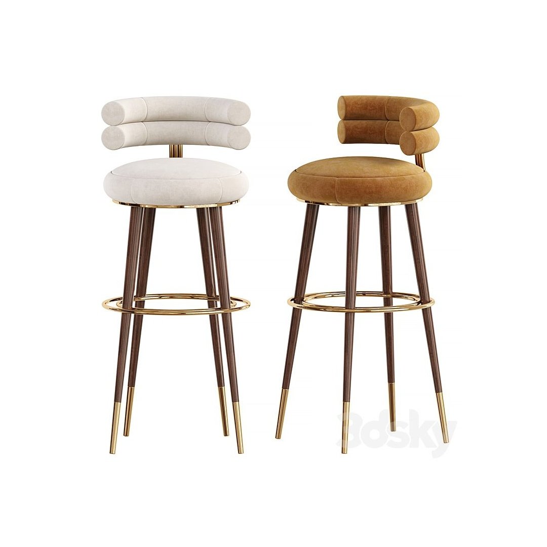 Luxury Modern Upholstered Bar Chair