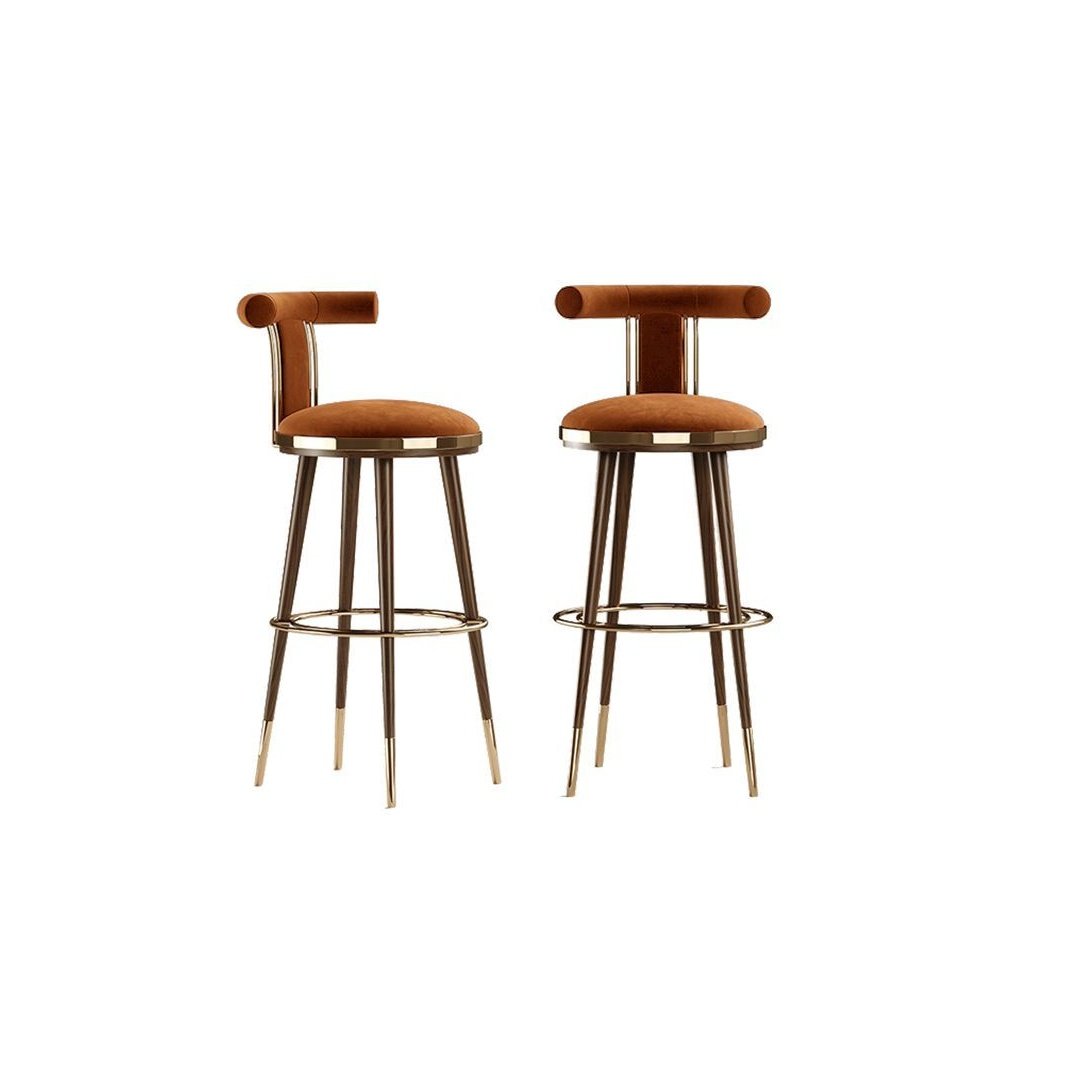 Luxury Designer Upholstered Bar Chair