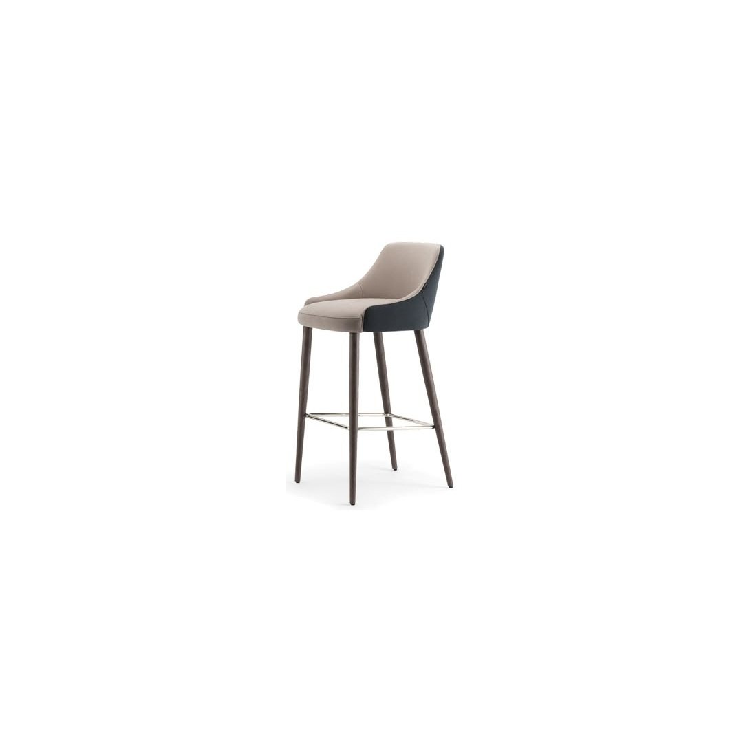 Modern Ergonomic Upholstered Bar Chair