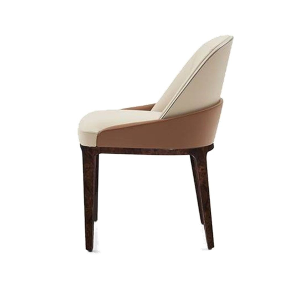 Modern Two-Tone Upholstered Dining Chair