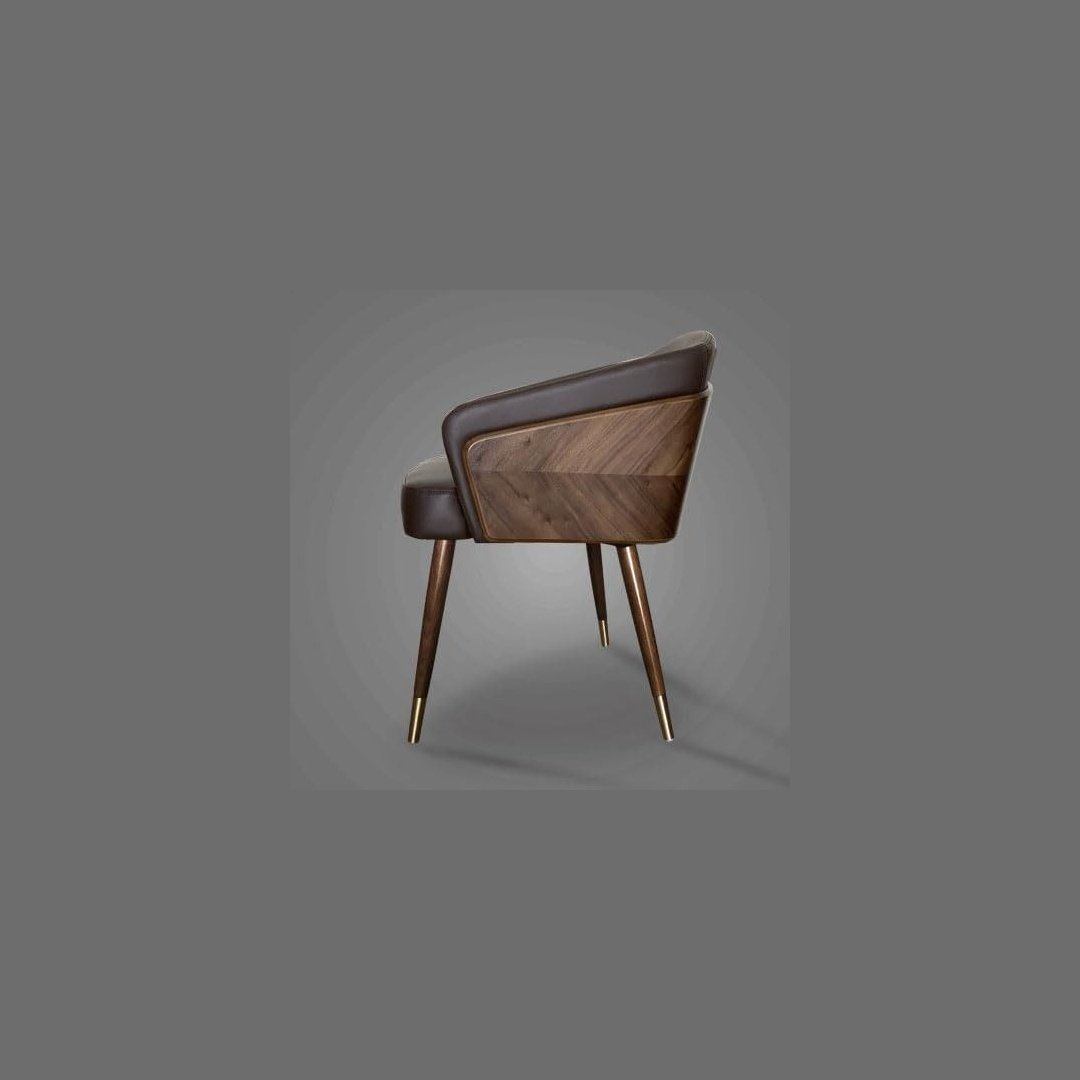Modern Luxury Wooden Accent Chair