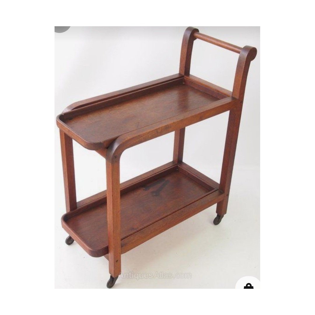 Classic Wooden Serving Trolley