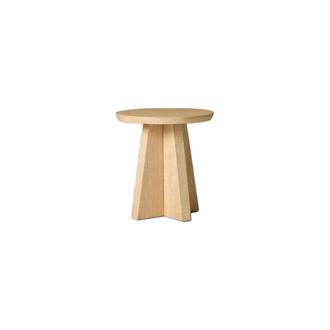Modern Conical Wooden Side Table