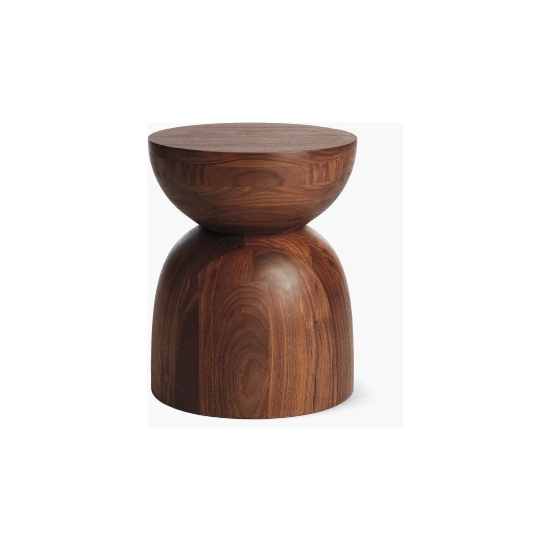 Modern Sculptural Wooden Side Table