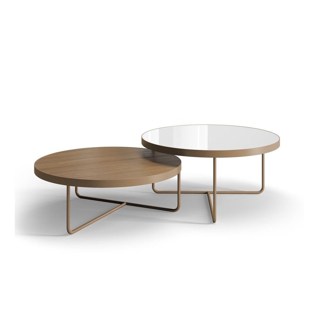 Modern Round Nesting Coffee Table Set