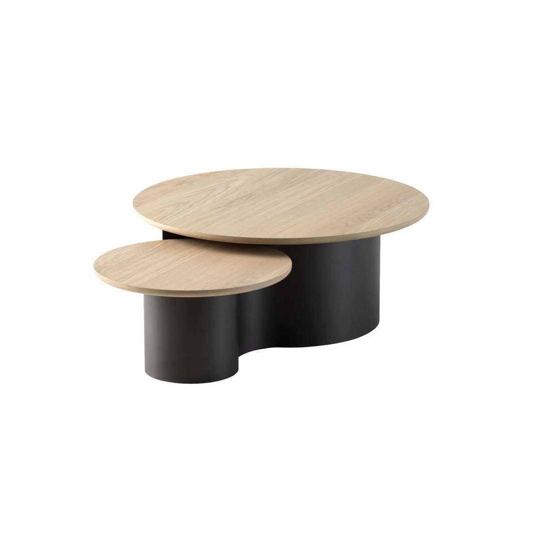 Modern Two-Tier Round Coffee Table