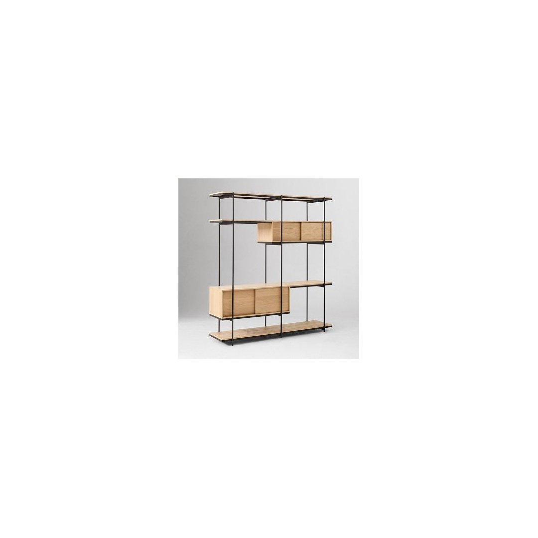 Modern Modular Open Display Shelving Unit