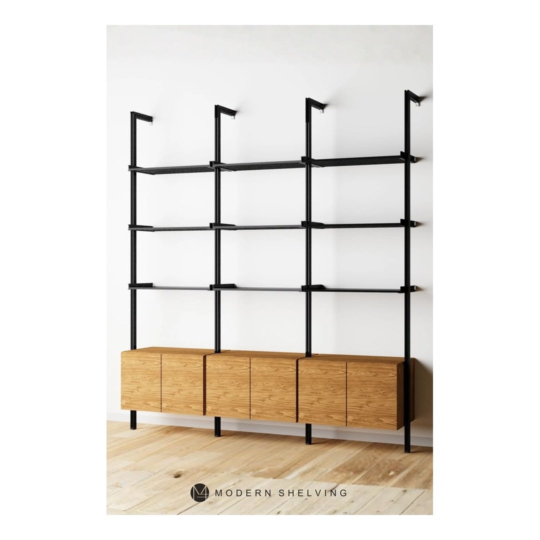 Industrial Modular Wall Display Shelving System