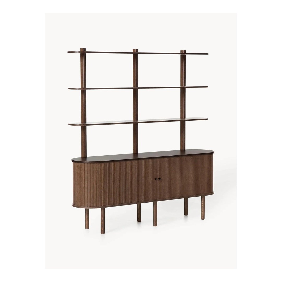 Premium Curved Display & Storage Console