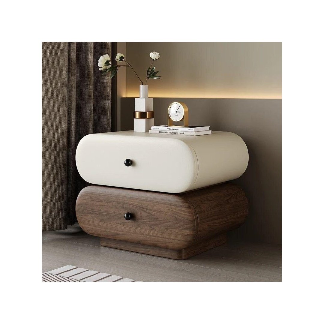 Modern Two-Tone Bedside Table
