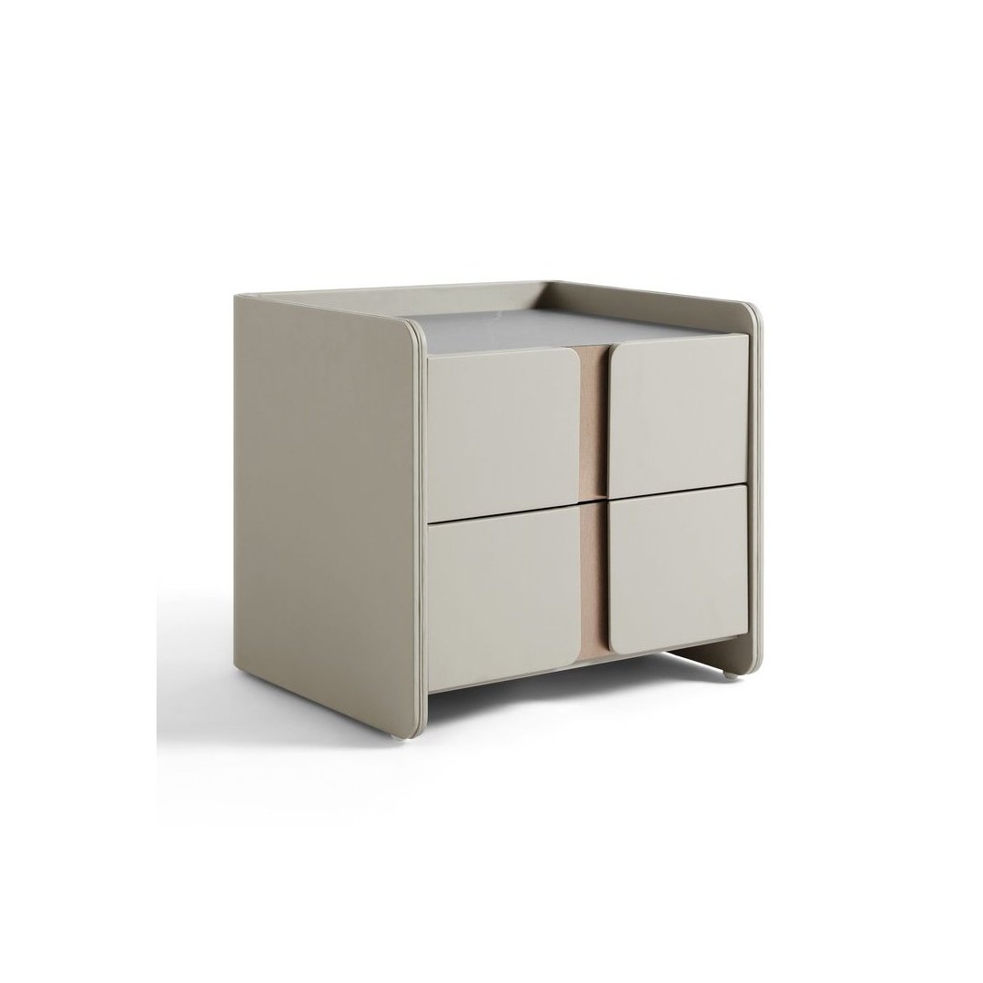 Modern Minimalist 4-Drawer Bedside Table