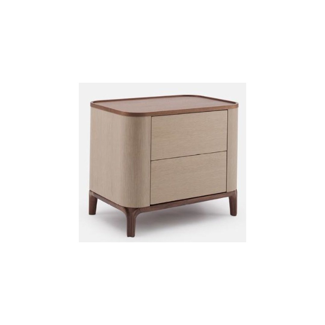 Modern Two-Tone Bedside Cabinet