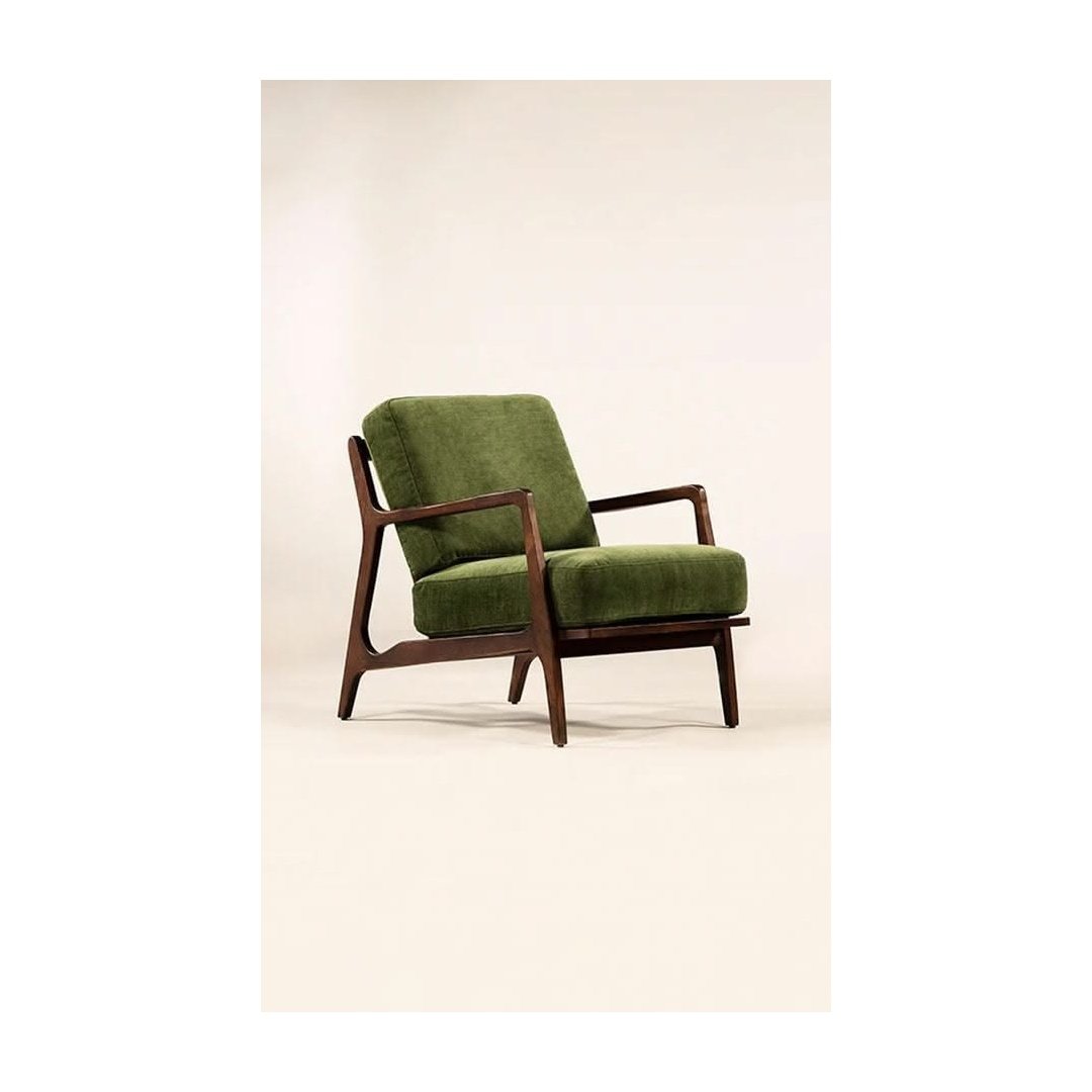 Mid-Century Modern Green Lounge Chair