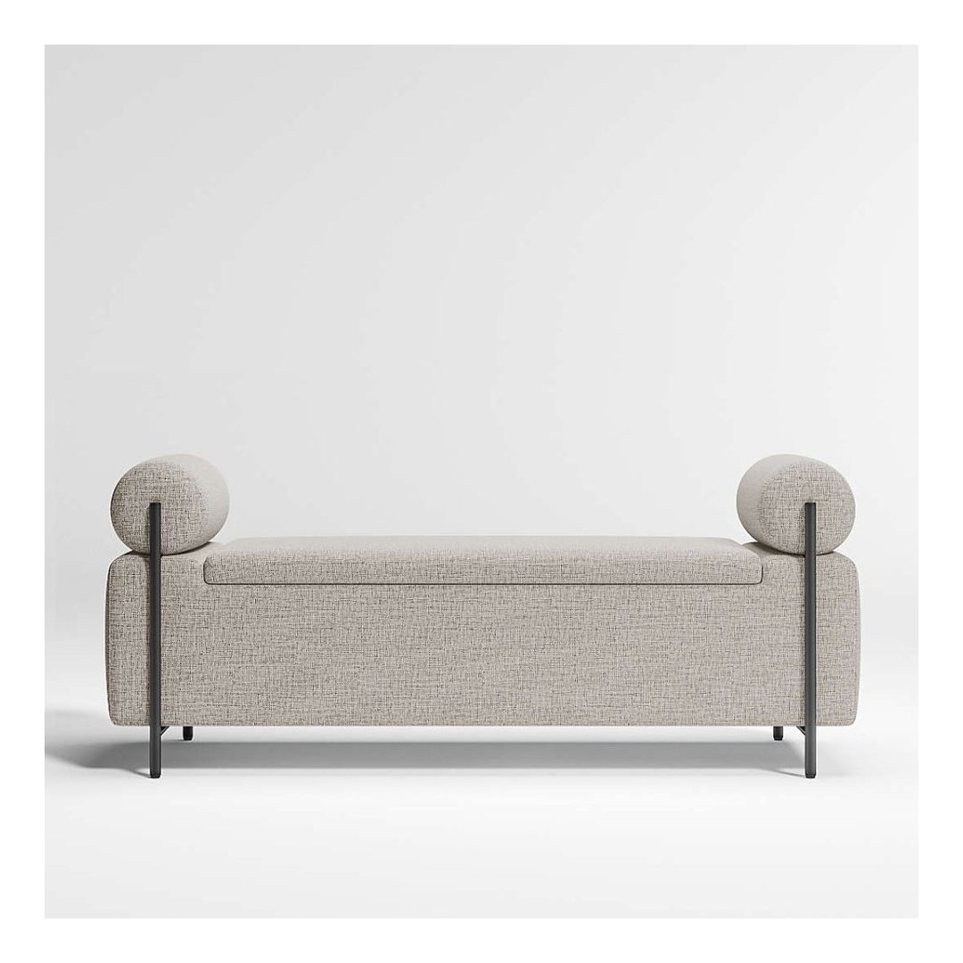 Modern Bouclé Upholstered Bench
