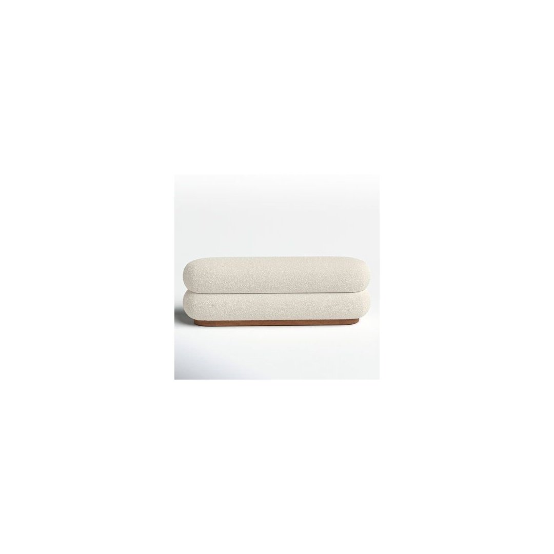 Modern Bouclé Upholstered Bench