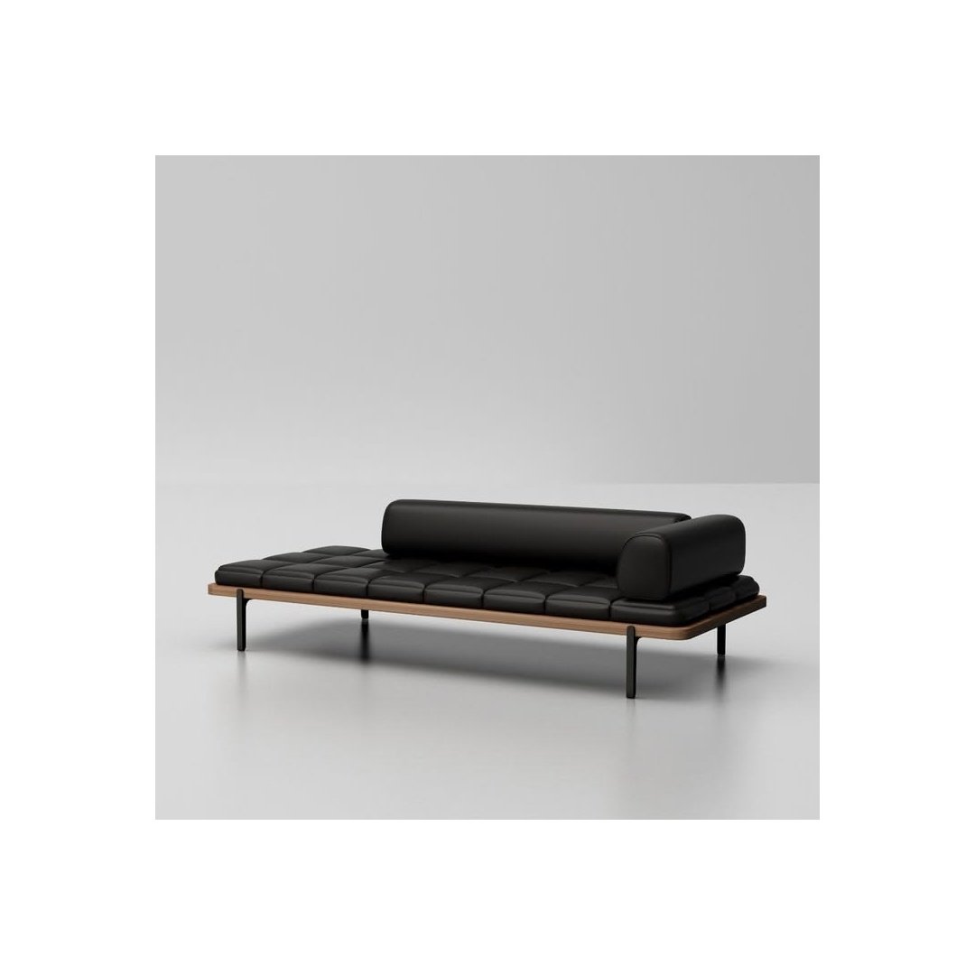 Modern Modular Leather Bench