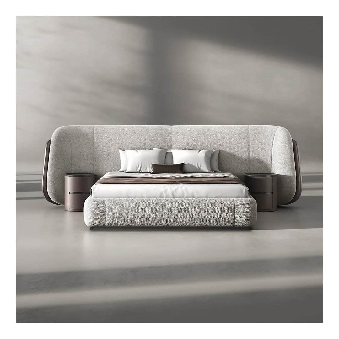 Signature Curved Upholstered Bed