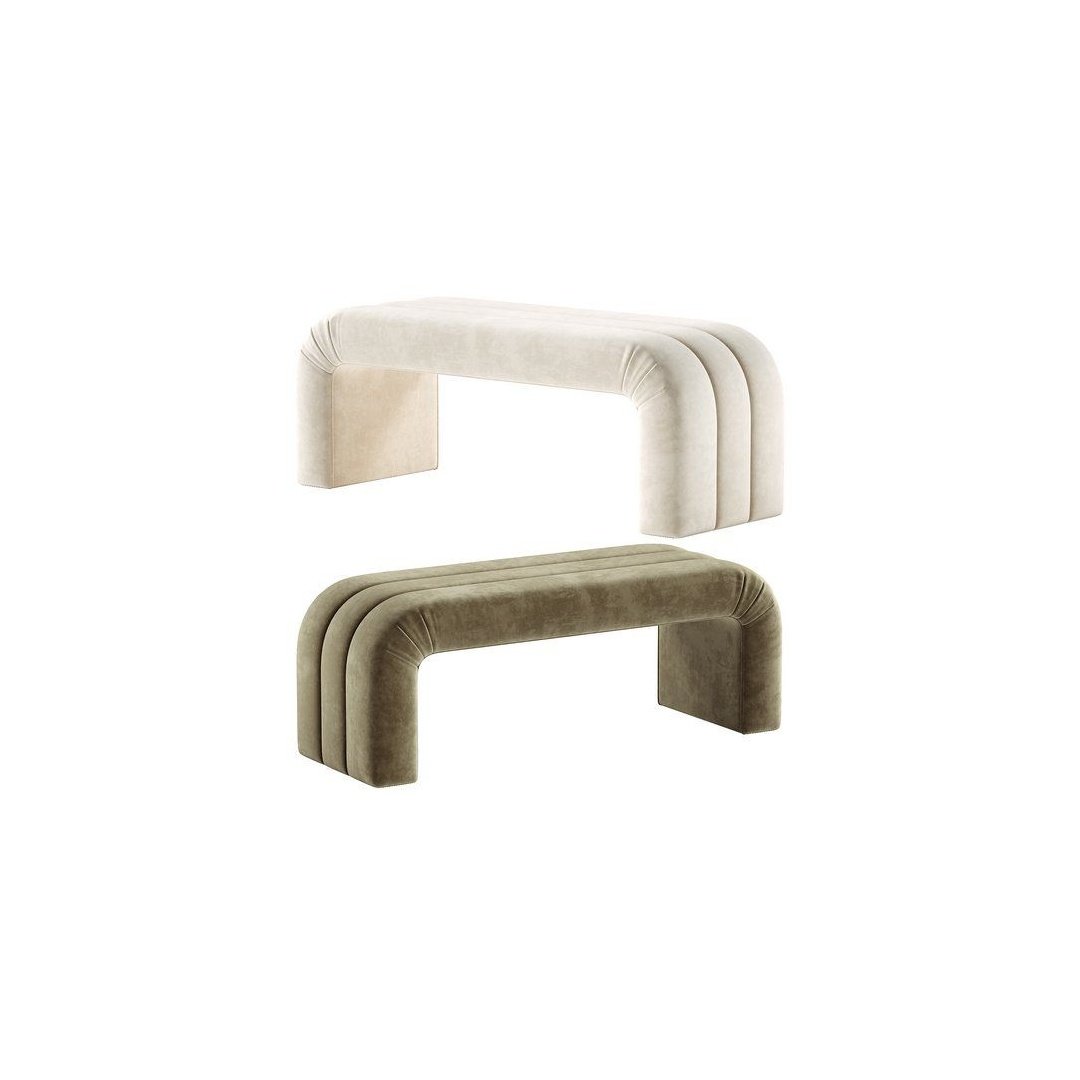 Modern Arch Upholstered Bench