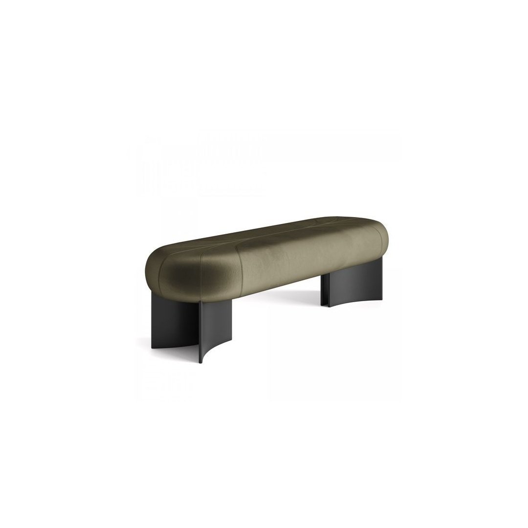 Modern Cylinder Upholstered Bench