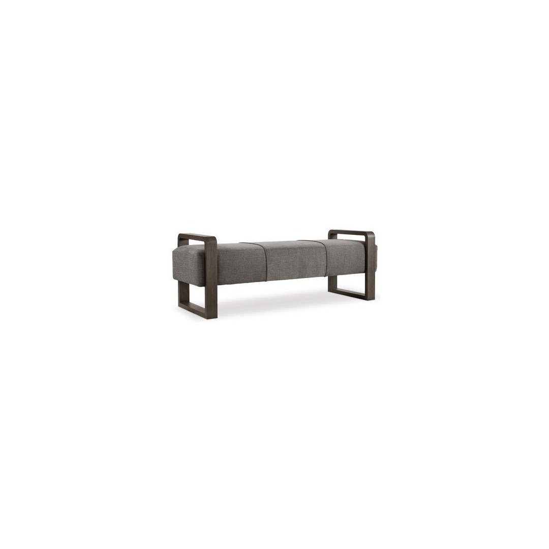 Modern Geometric Upholstered Bench