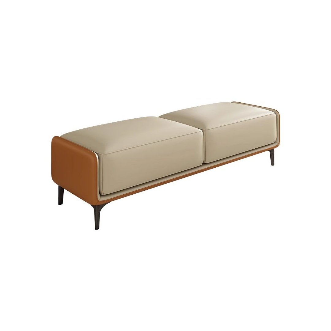 Luxury Dual Cushion Upholstered Bench