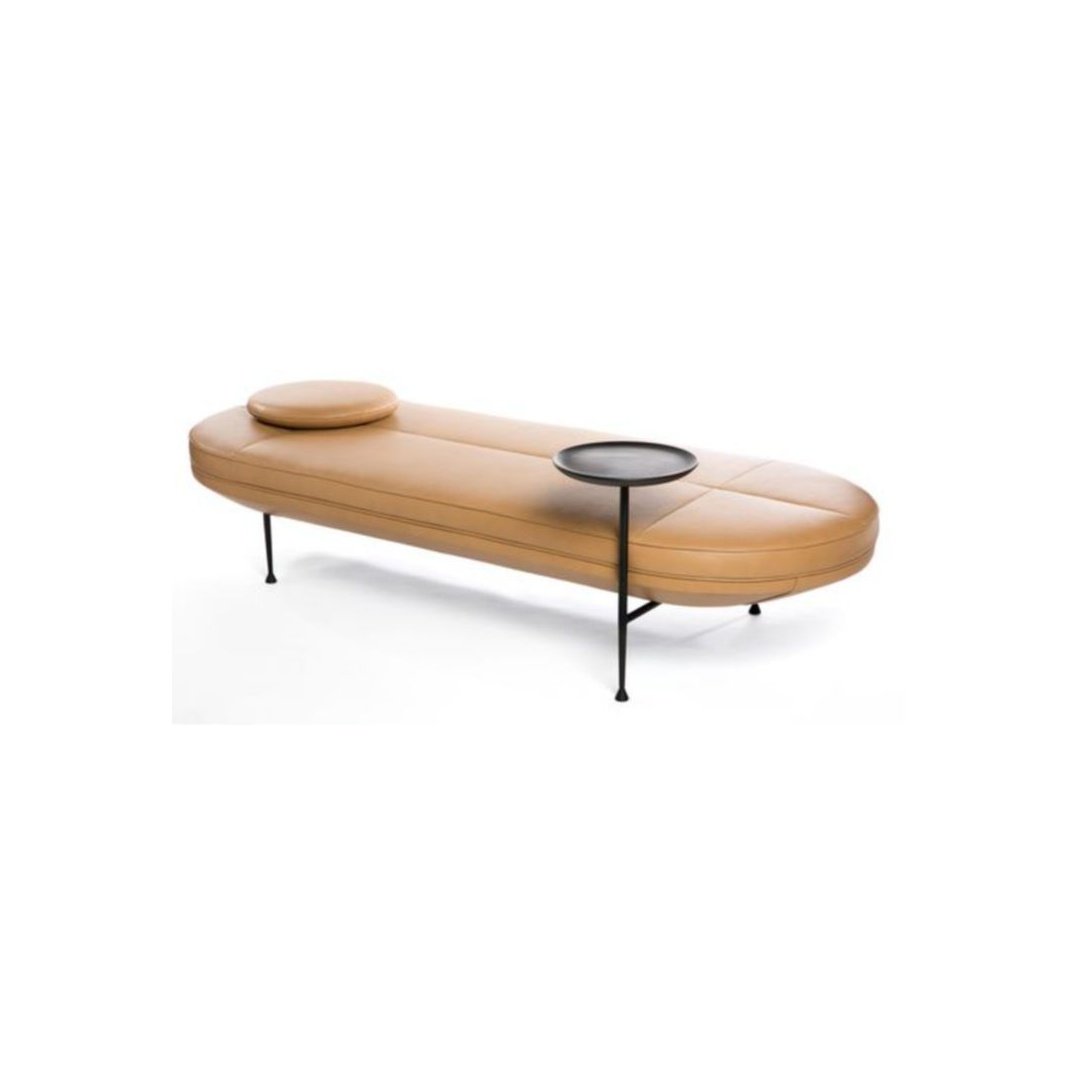 Luxury Multifunctional Upholstered Bench with Side Table
