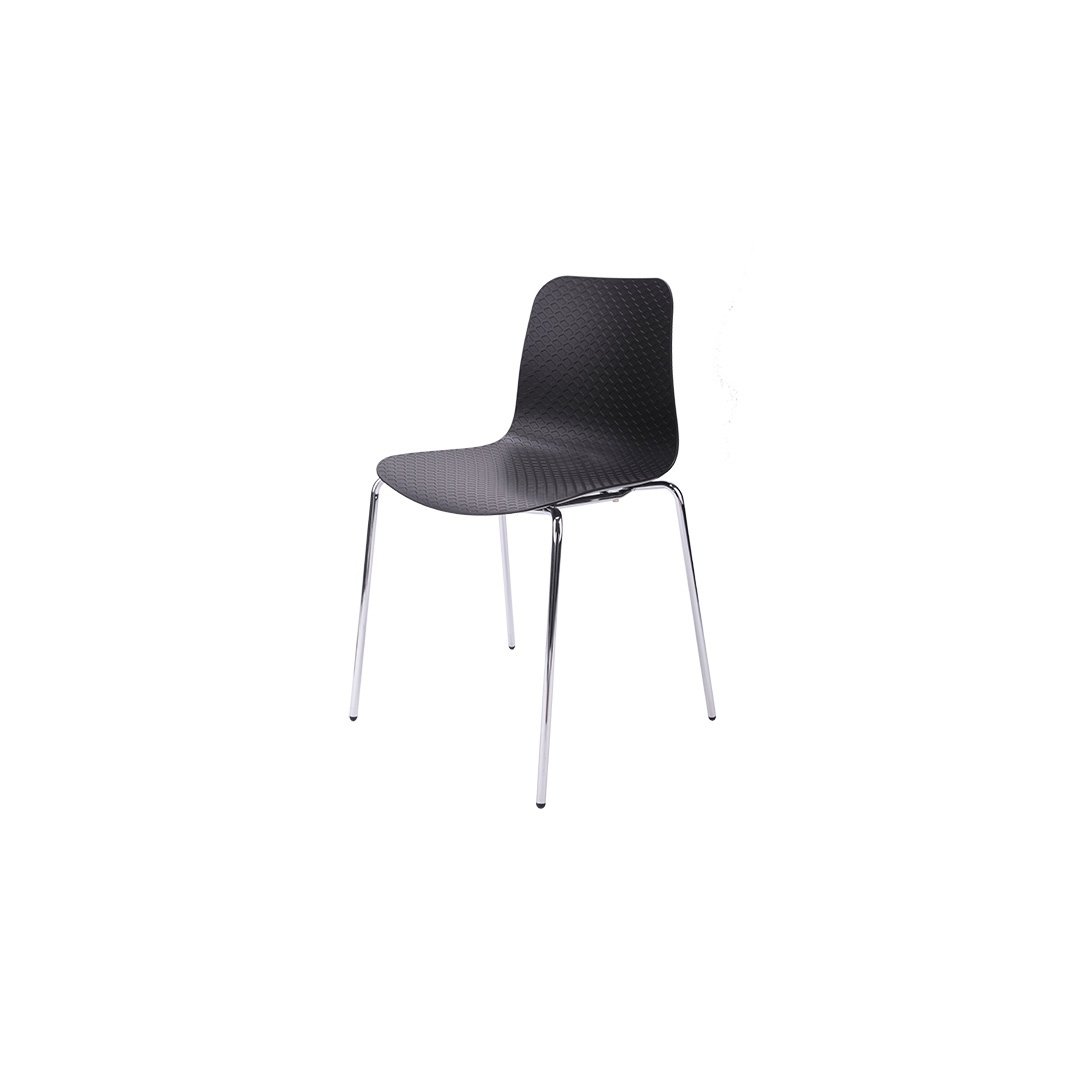Modern Textured Polypropylene Dining Chair