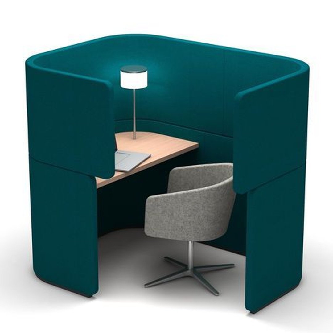 Curved Acoustic Office Booth