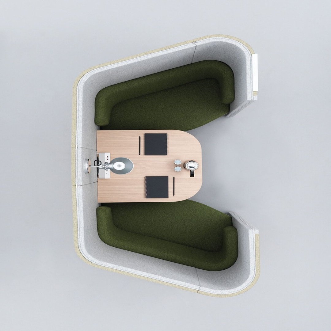 Double-Sided Collaborative Office Pod
