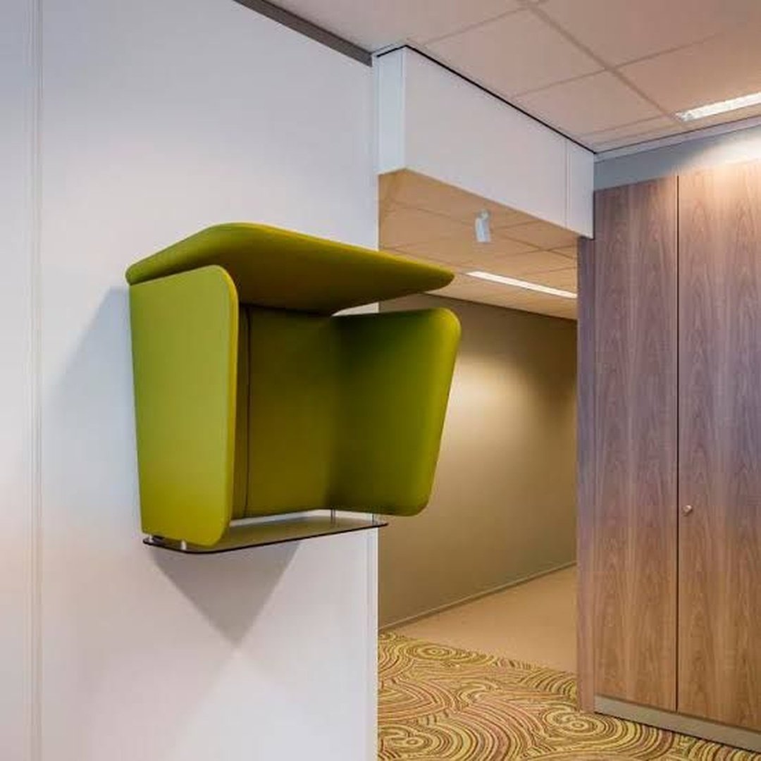 Wall-Mounted Acoustic Pod Seat