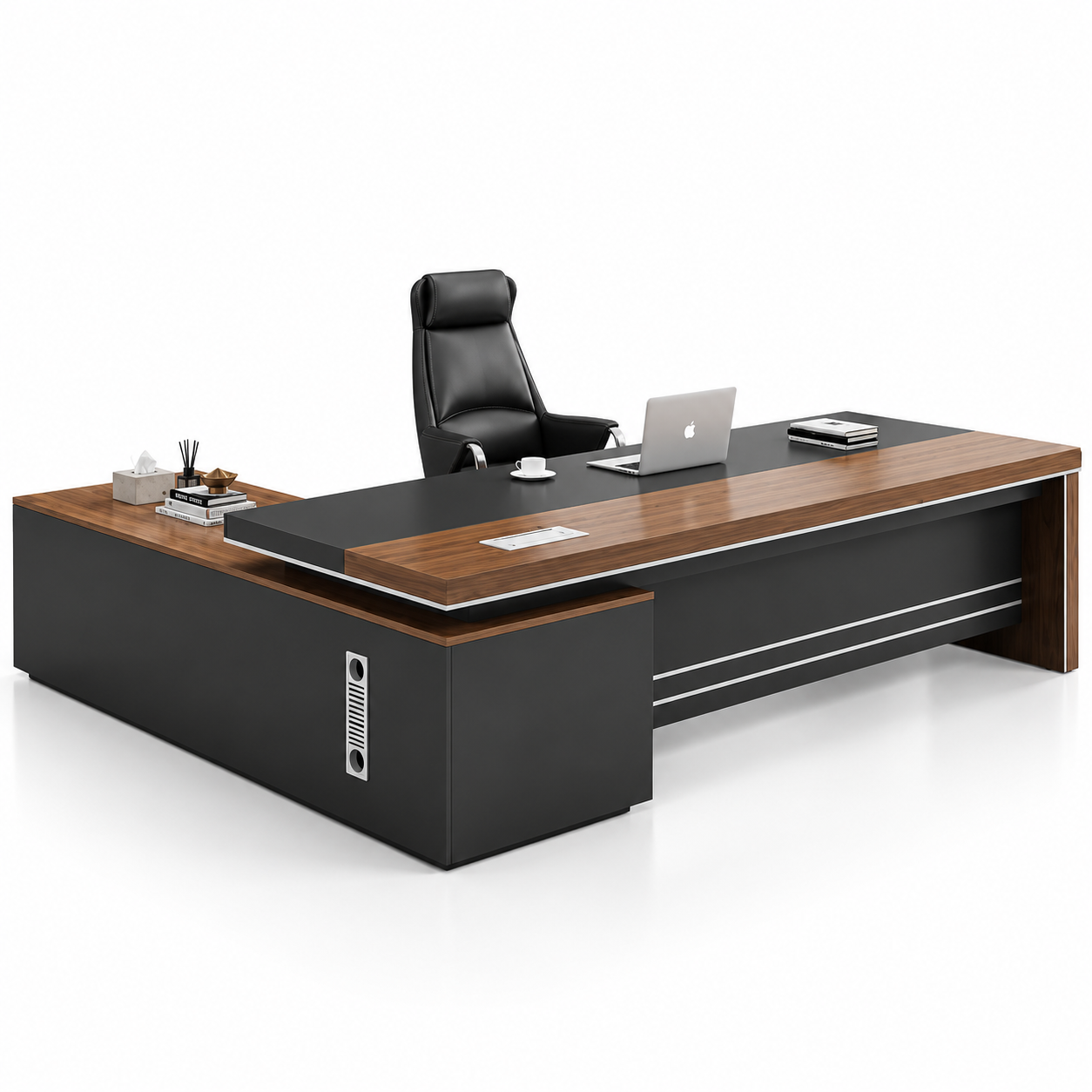 Premium L-Shaped Executive Desk