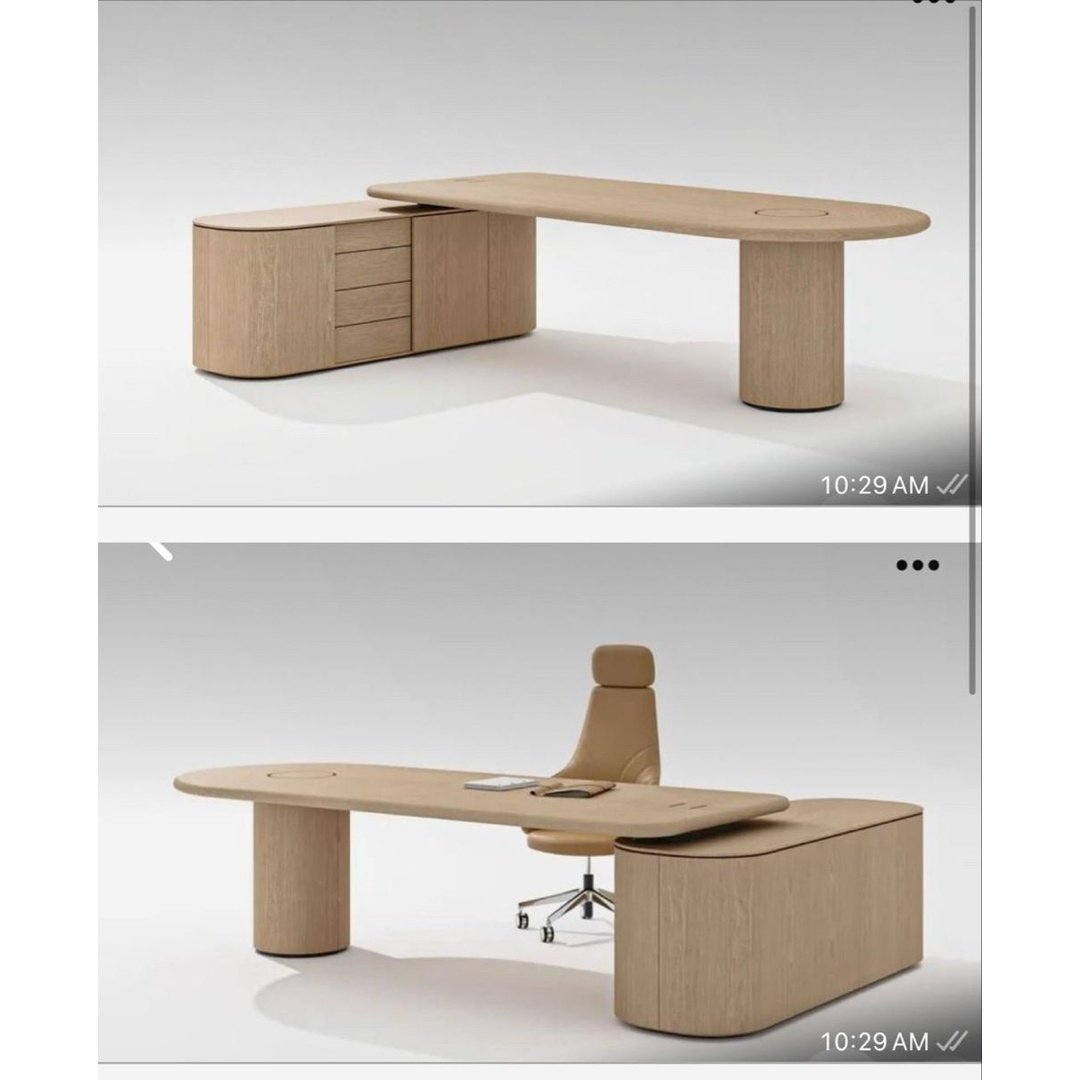 Premium Curved Executive Office Desk