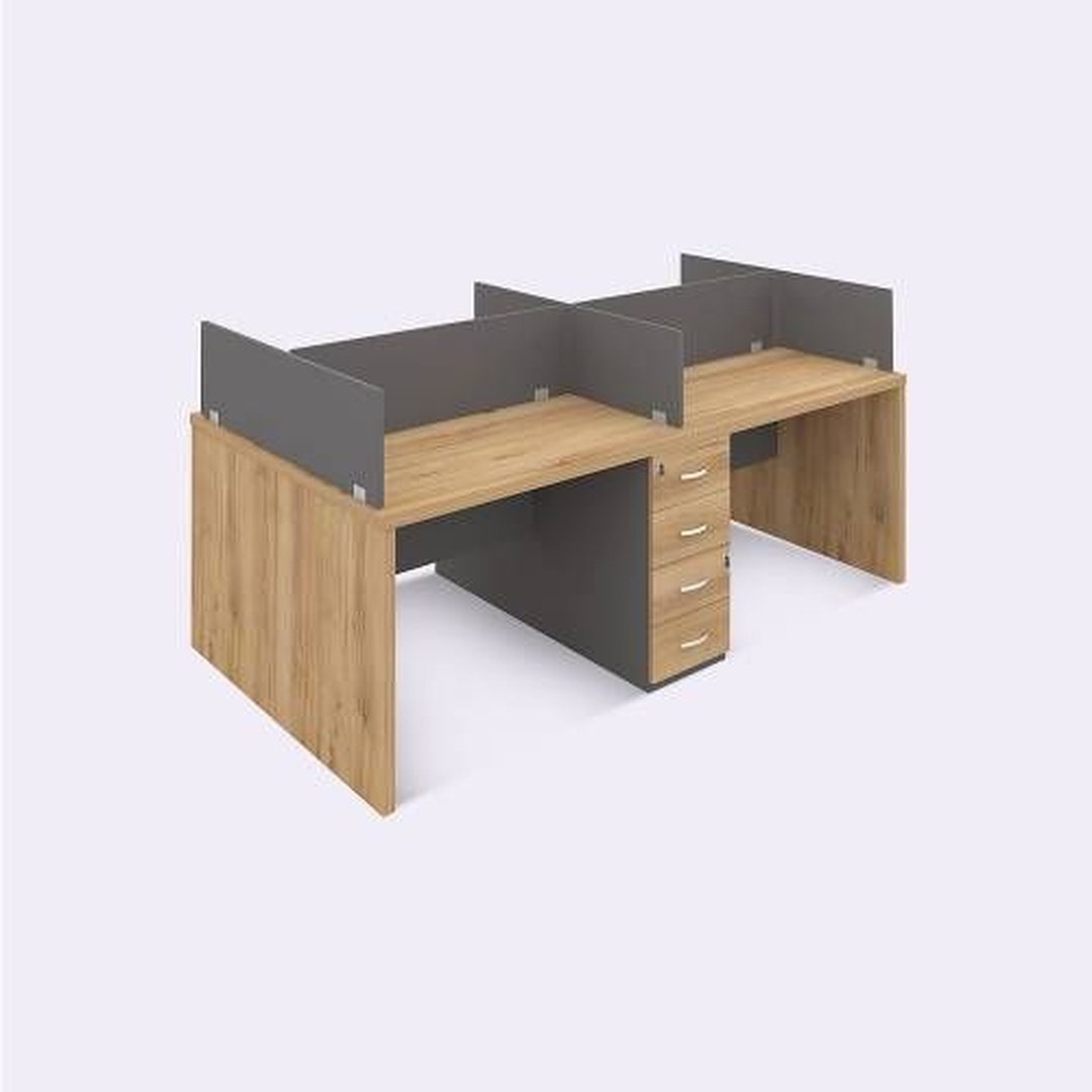 Premium 4-Seater Office Workstation