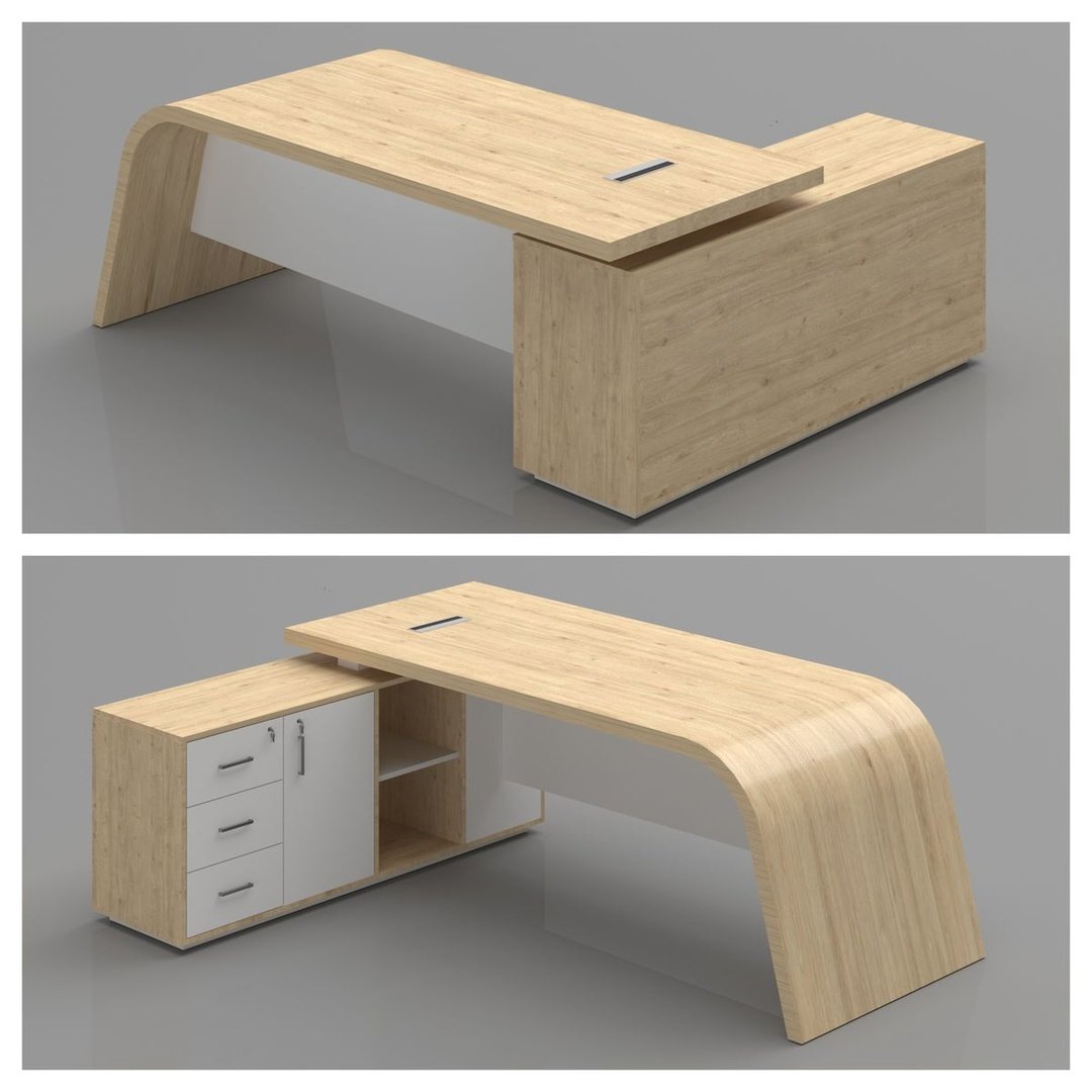 Premium L-Shaped Executive Desk