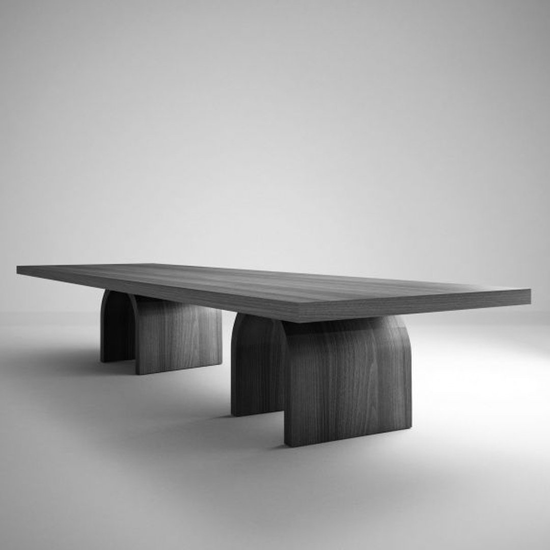 Minimalist Wooden Conference Table