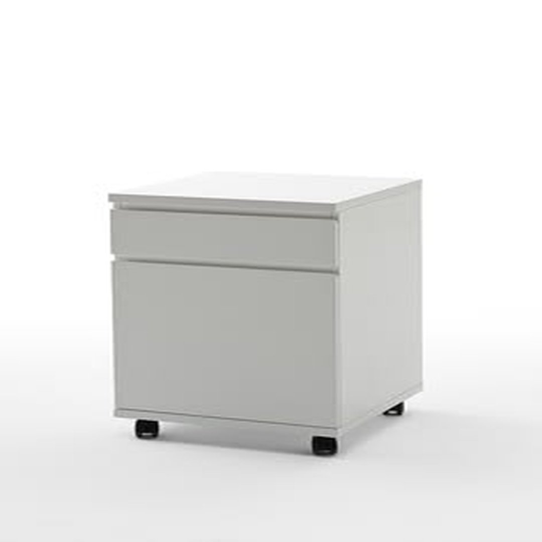 Mobile 2-Drawer Office Storage Pedestal