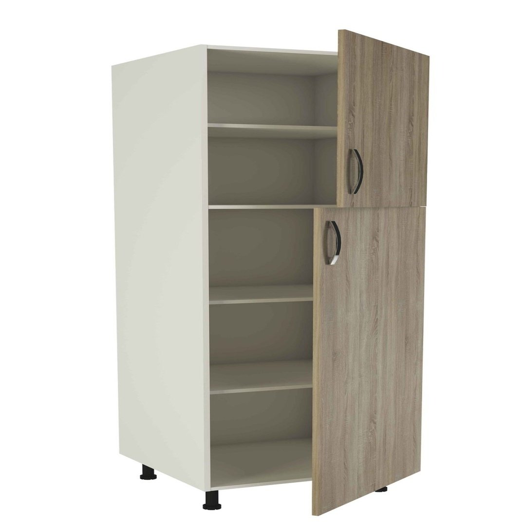 Tall Office Storage Cabinet with Shelves and Doors