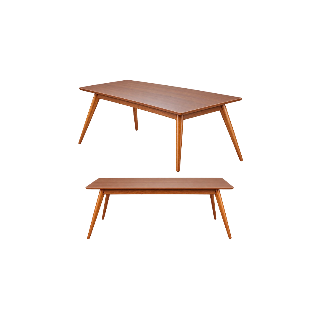 Modern Rectangular Wooden Table