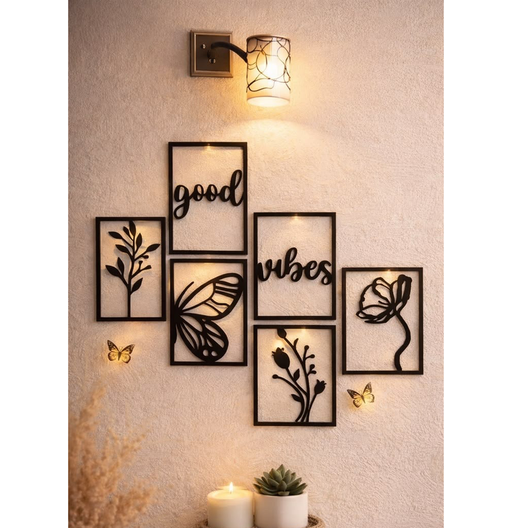 Modern Botanical & Quote Wall Art Set