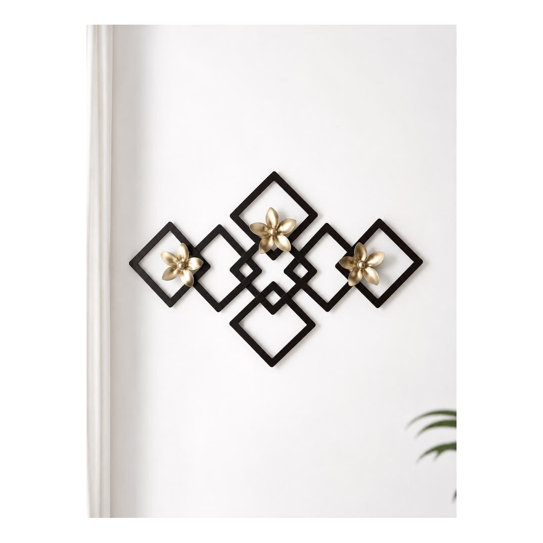 Modern Geometric Flower Wall Décor